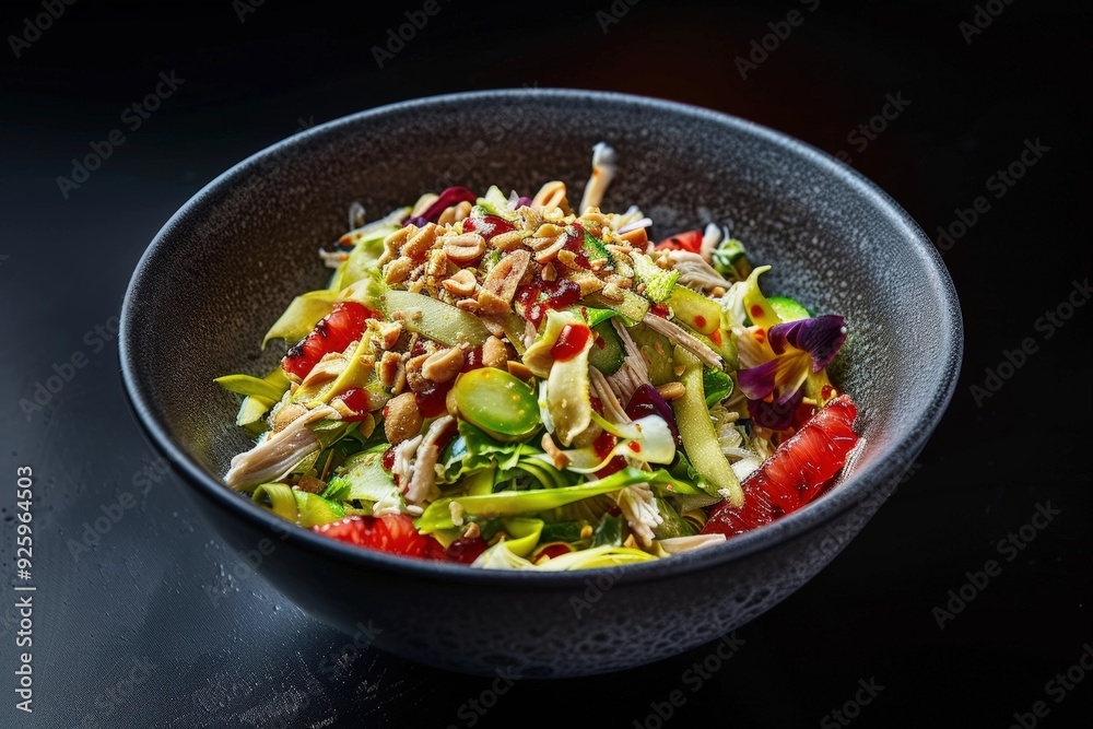 Poached Chicken and Banana Blossoms Combine for a Flavorful Salad Poached Chicken and Banana Blossoms Combine for a Flavorful Salad