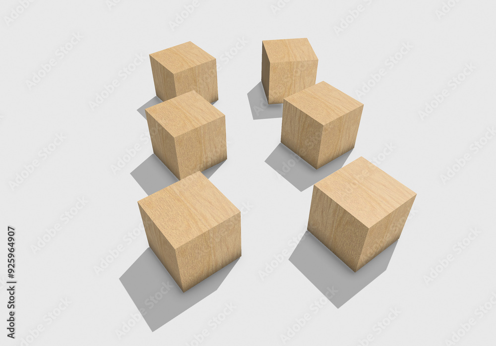 wooden blocks isolated on white background with shadow wooden blocks isolated on white background with shadow
