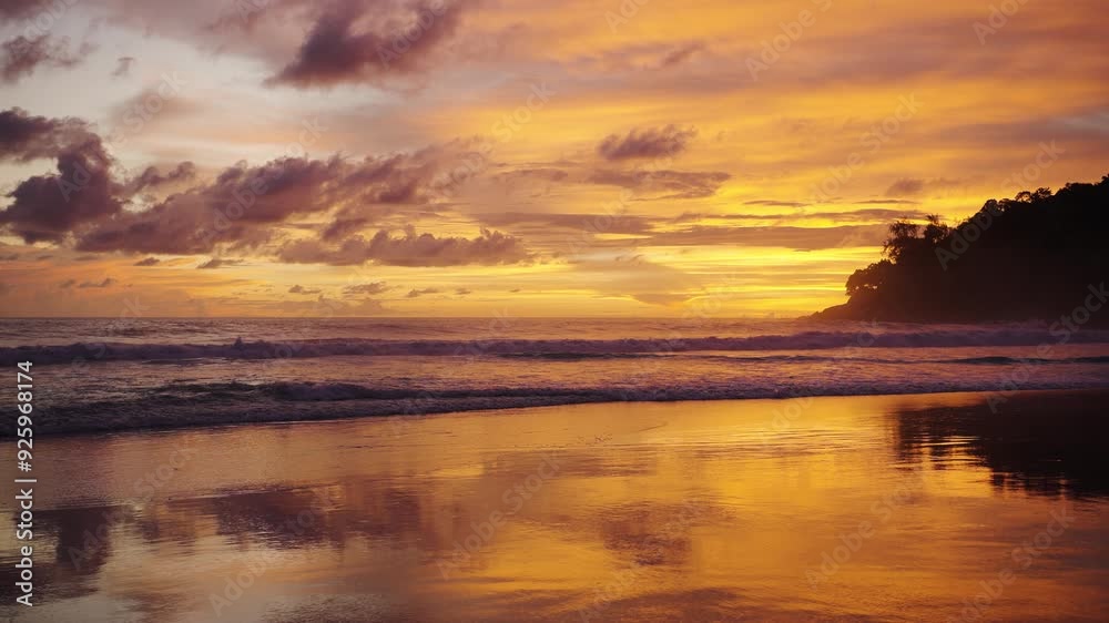 beautiful beach with white sand and smooth waves perfect for relaxing and swimming. Twilight Magic: Colorful Sky at Phuket - Abstract Nature Background with Sunset, Sweet Color Light Rays beautiful beach with white sand and smooth waves perfect for relaxing and swimming. Twilight Magic: Colorful Sky at Phuket - Abstract Nature Background with Sunset, Sweet Color Light Rays