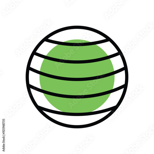 Exercise Ball vector icon