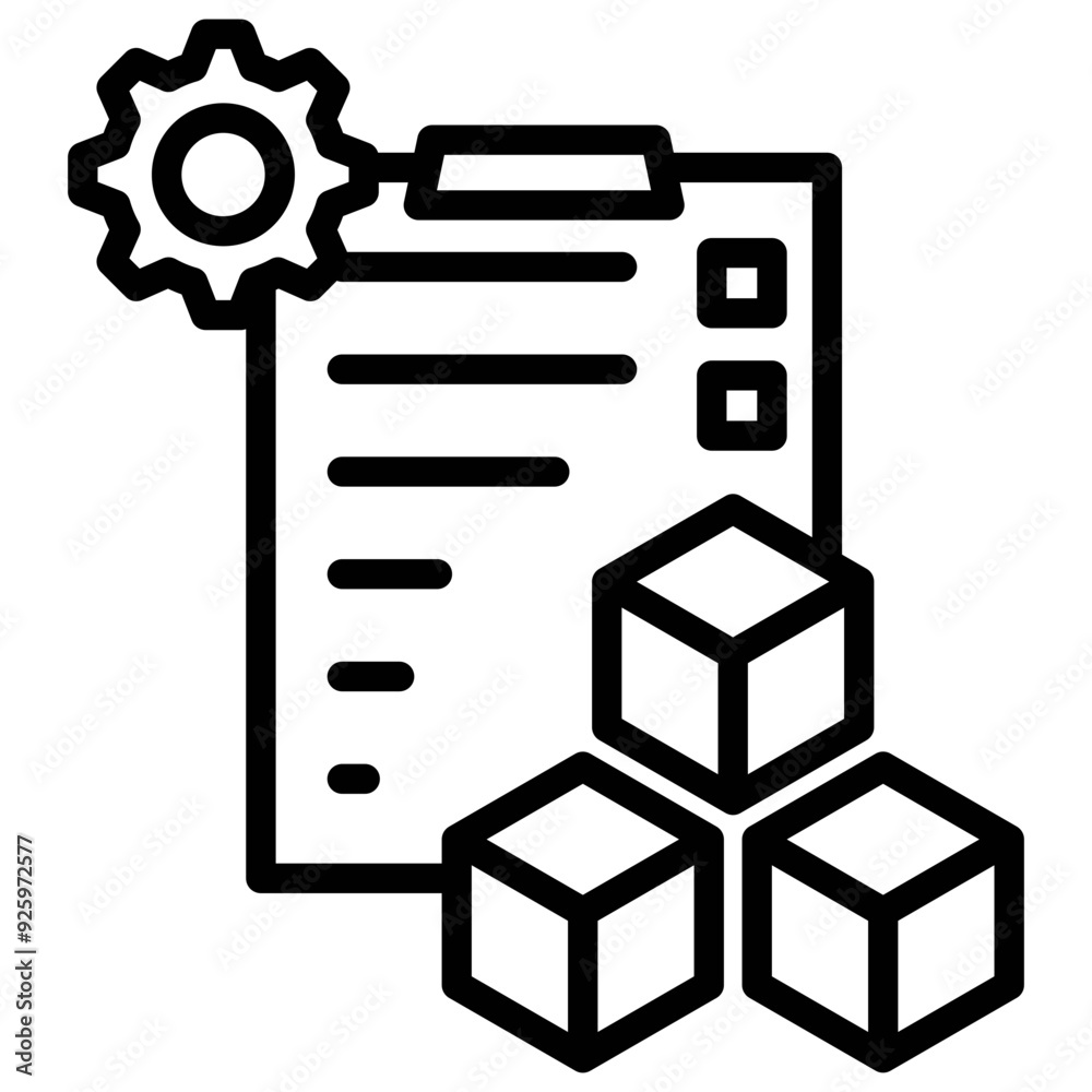outline icon about procurement management outline icon about procurement management