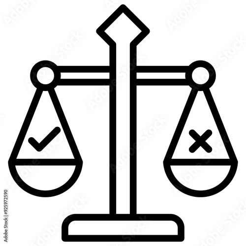 outline icon about procurement management