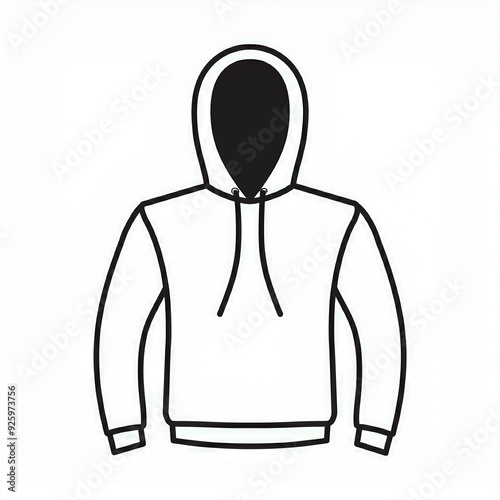 hoodie hoodies black icon isolated on white