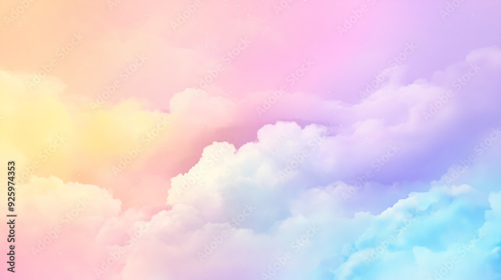 cotton candy background, pastel color clouds, soft and dreamy atmosphere, perfect for creating cute and romantic designs with pastel rainbow colors like pink, blue, purple and yellow cotton candy background, pastel color clouds, soft and dreamy atmosphere, perfect for creating cute and romantic designs with pastel rainbow colors like pink, blue, purple and yellow