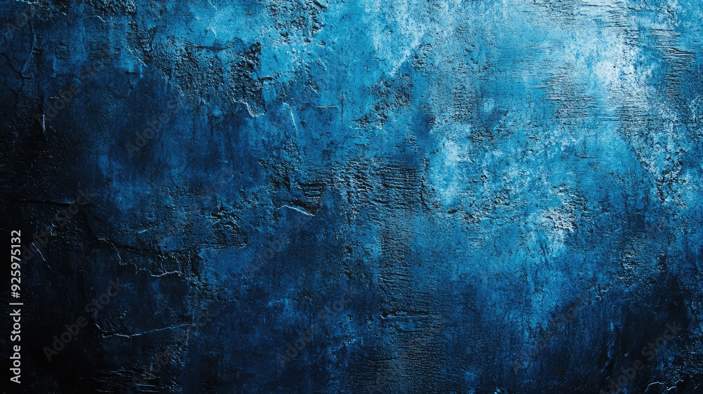 Obraz premium dark blue wall texture background. halloween background scary. blue and black grunge background with scratches, extremely detailed image