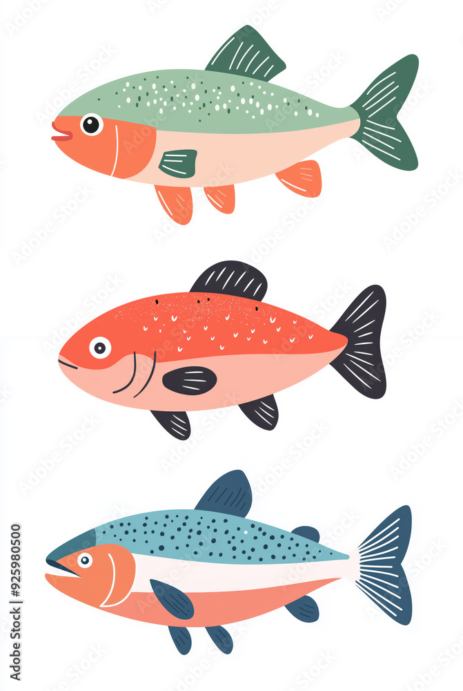 A cartoon fish silhouette on an against a white background, perfect for a seafood illustration or fishing icon A cartoon fish silhouette on an against a white background, perfect for a seafood illustration or fishing icon