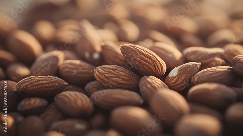 close up of almonds