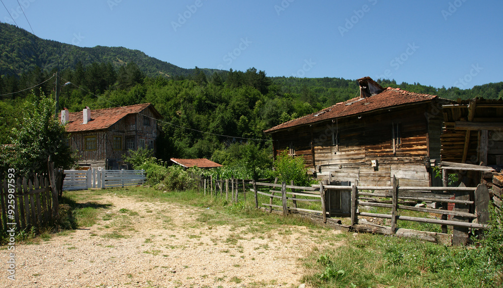 Fototapeta premium A village view from Kastamonu, Turkey