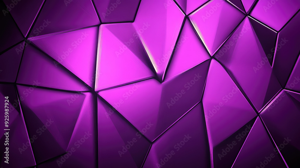 Obraz premium photo of abstract purple background with triangular shapes, detailed high definition image