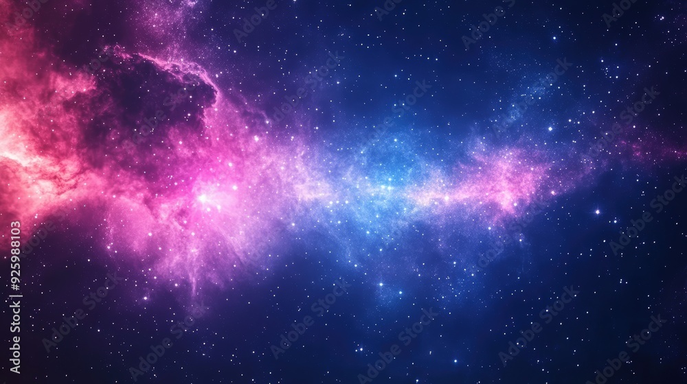 Cosmic Nebula with Stars. Cosmic Nebula with Stars.