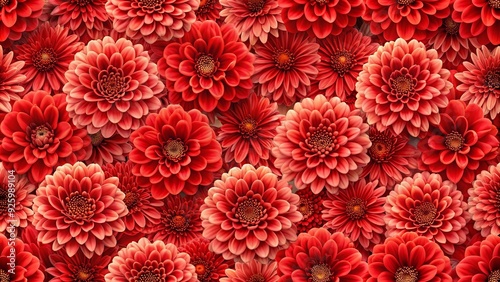 Seamless pattern featuring red flowers, floral, seamless, pattern, red, flowers, background, design, repeat, vintage