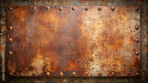 Old worn metal background with rust and scratches , vintage, weathered, textured, distressed, grunge, industrial, metallic