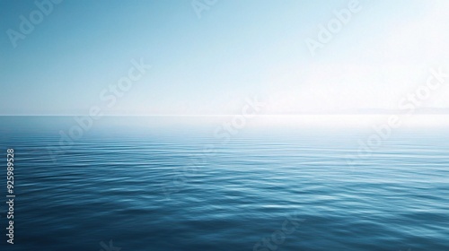 Wallpaper Mural Serene Horizon: A breathtaking view of a vast, tranquil ocean, where the sky and water seamlessly blend, creating a sense of endless peace and serenity.   Torontodigital.ca