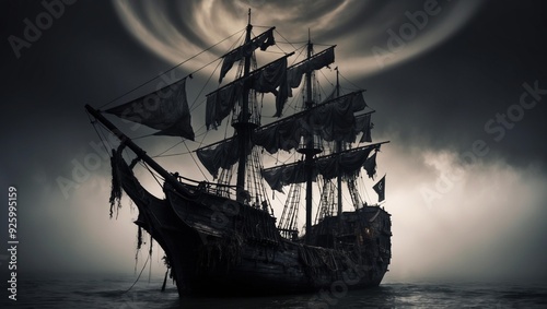 Ancient pirate ship