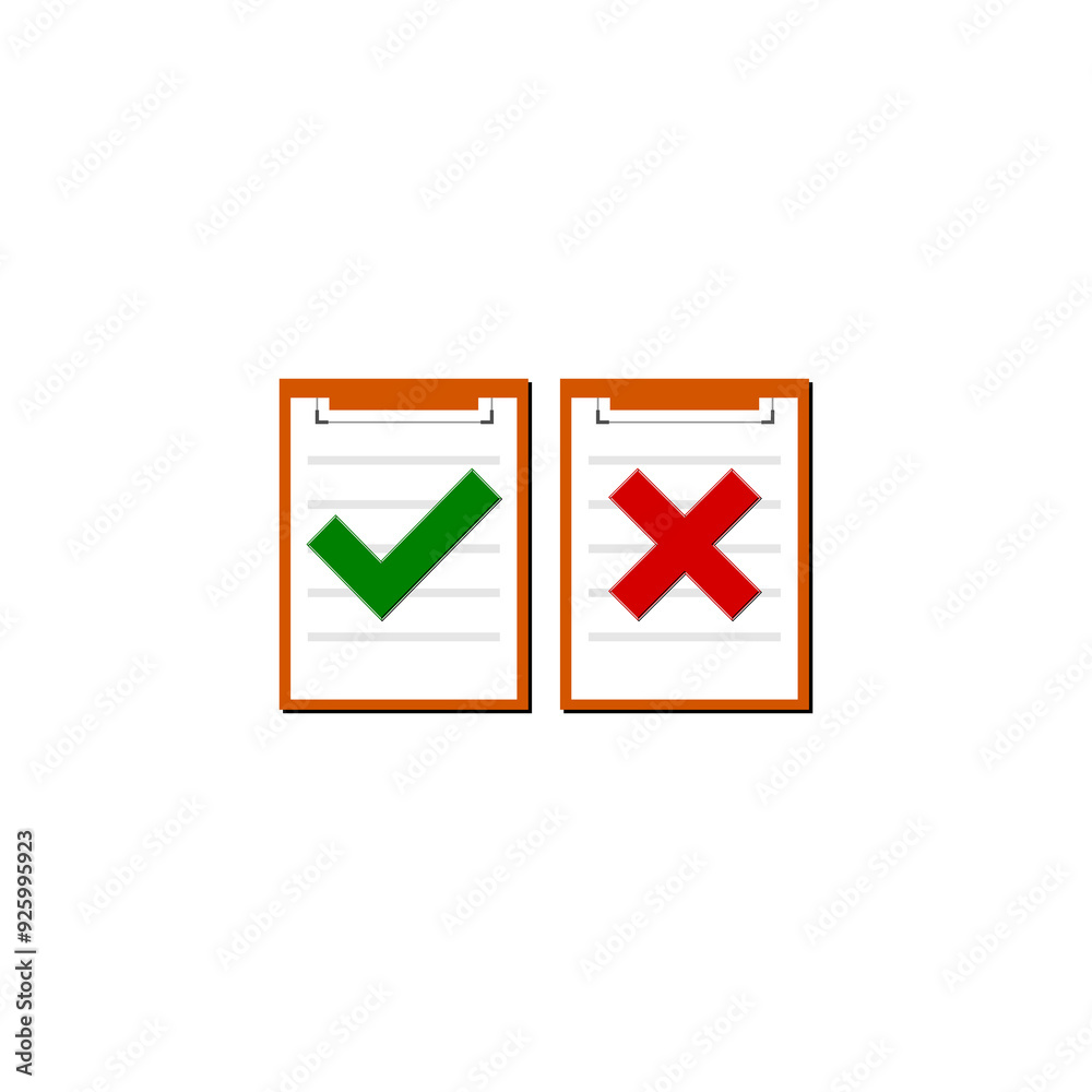 Yes No check mark sign icon isolated on transparent background Yes No check mark sign icon isolated on transparent background