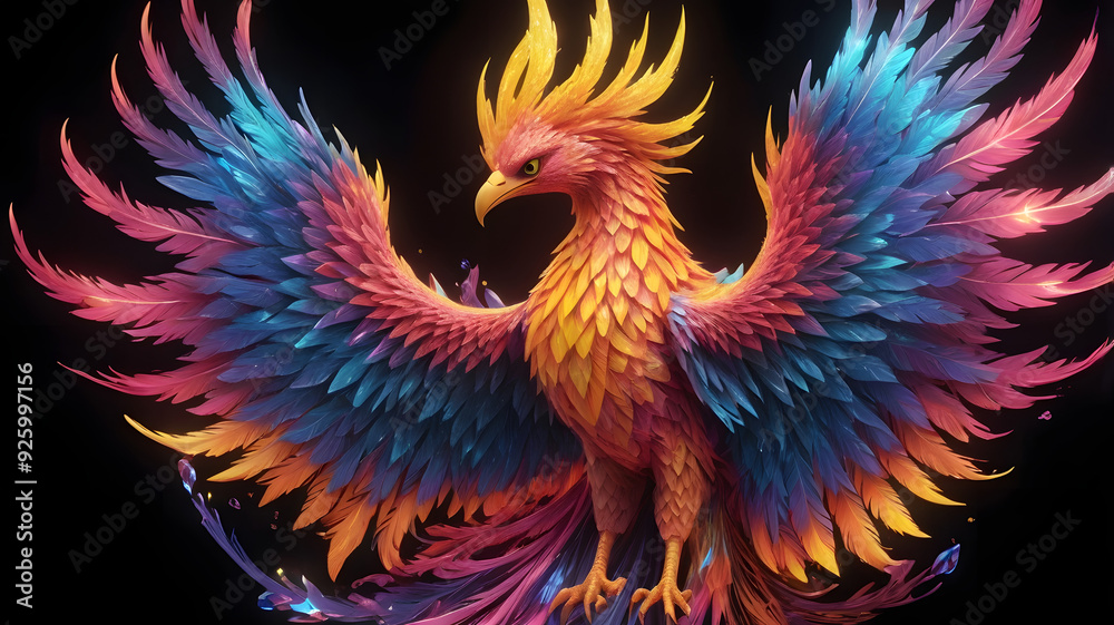 Obraz premium black and red rooster, ai generated