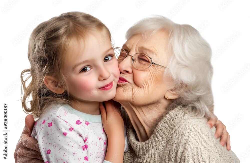 Grandmother Kissing Girl Kid Grandchild Isolated on Transparent Background PNG
Grandmother Kissing Girl Kid Grandchild Isolated on Transparent Background PNG