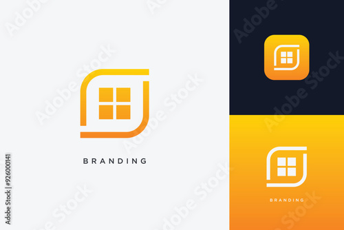 Home Building Logo Modern Structure	
