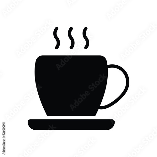 Hot Coffee vector icon