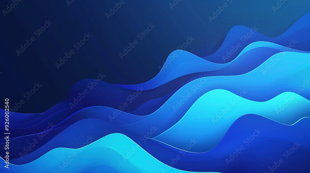 blue gradient background with wave blue gradient background with wave