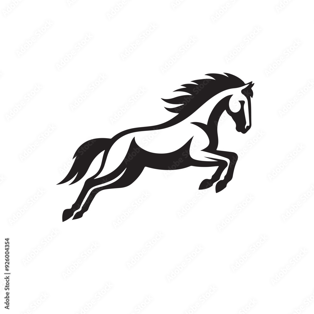 a horse jump isolated on white background a horse jump isolated on white background
