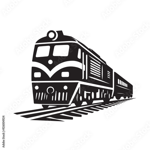 train on a white