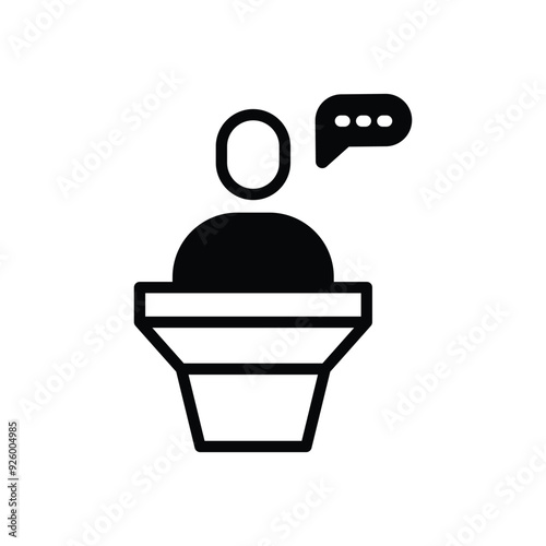 Speech vector icon