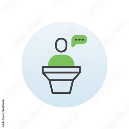 Speech vector icon