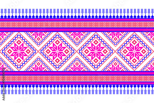 Geometric patterns,flower ,Asian or ethnic patterns,Cross Stitch. Geometric ethnic patterns. Design for Saree, Patola, Sari, Dupatta, Vyshyvanka, rushnyk, dupatta, Clothing, fabric, batik, Knitwear,