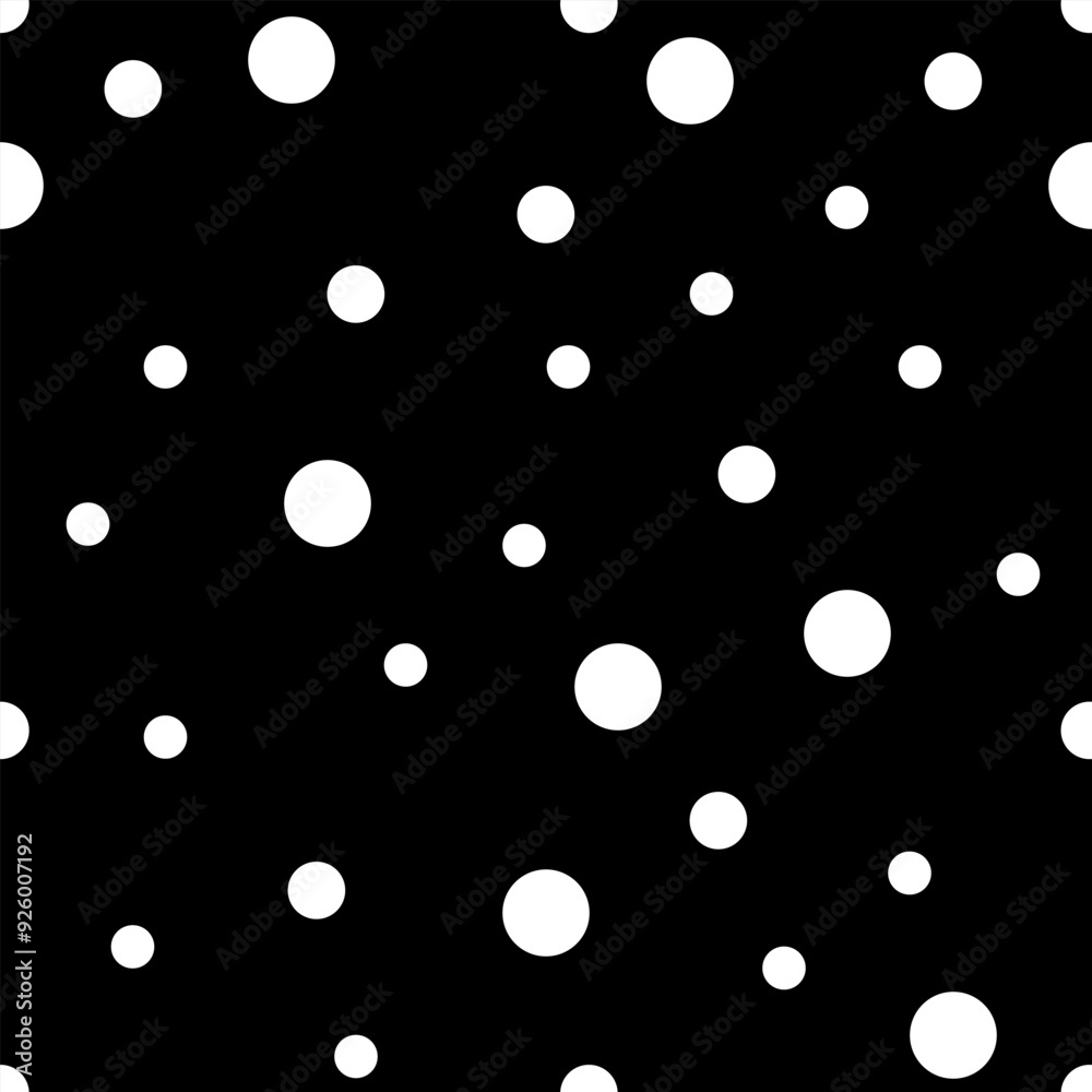 Monochrome small, big chaotic circle seamless Monochrome small, big chaotic circle seamless