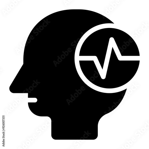 interpretation, interpreter, perception, human analysis, human thinking, understanding solid or glyph icon