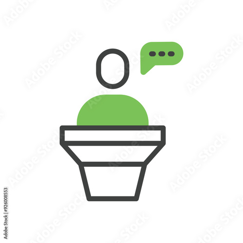 Speech vector icon
