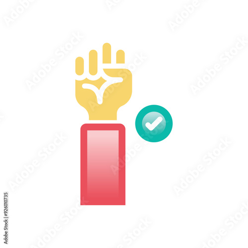 Yes vector icon