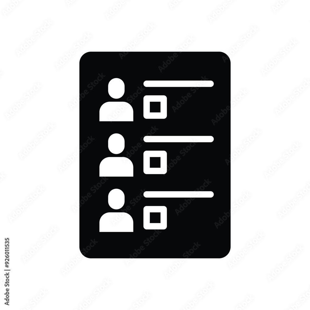Ballot vector icon Ballot vector icon