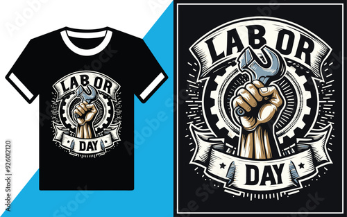 Labor Day t-shirt Design vector Illustration.