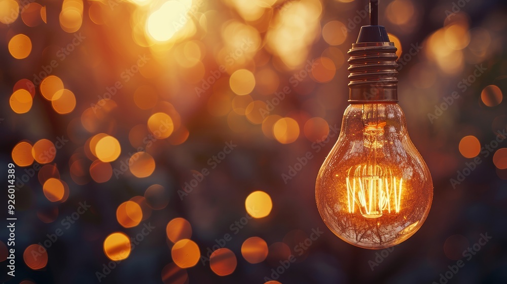 The picture might depict a light bulb burning in dim light. It represents ideas, imagination, and success.