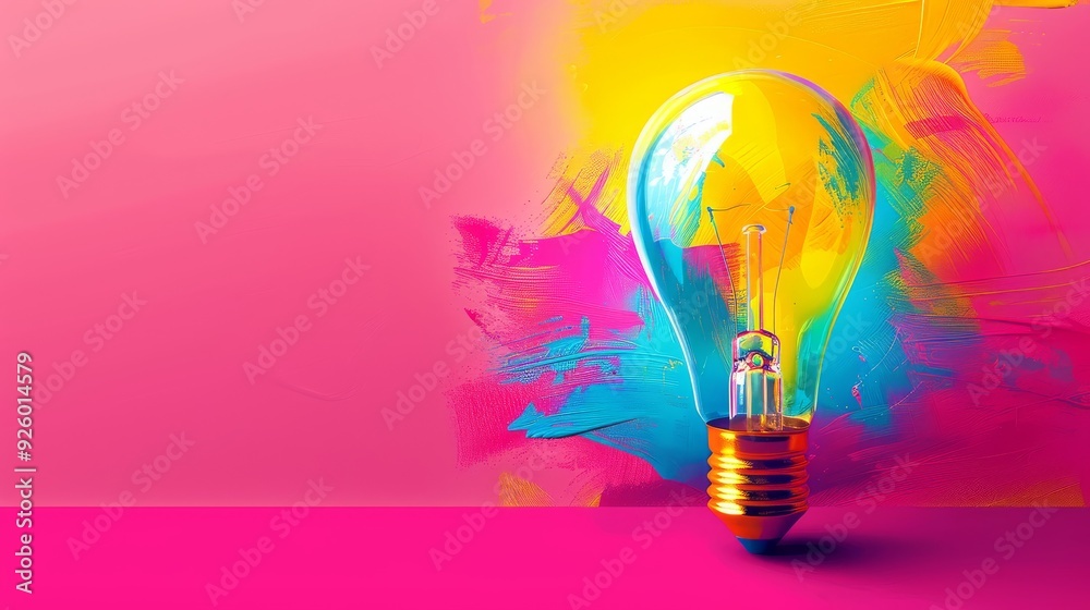 The picture might depict a light bulb burning in dim light. It represents ideas, imagination, and success. The picture might depict a light bulb burning in dim light. It represents ideas, imagination, and success.