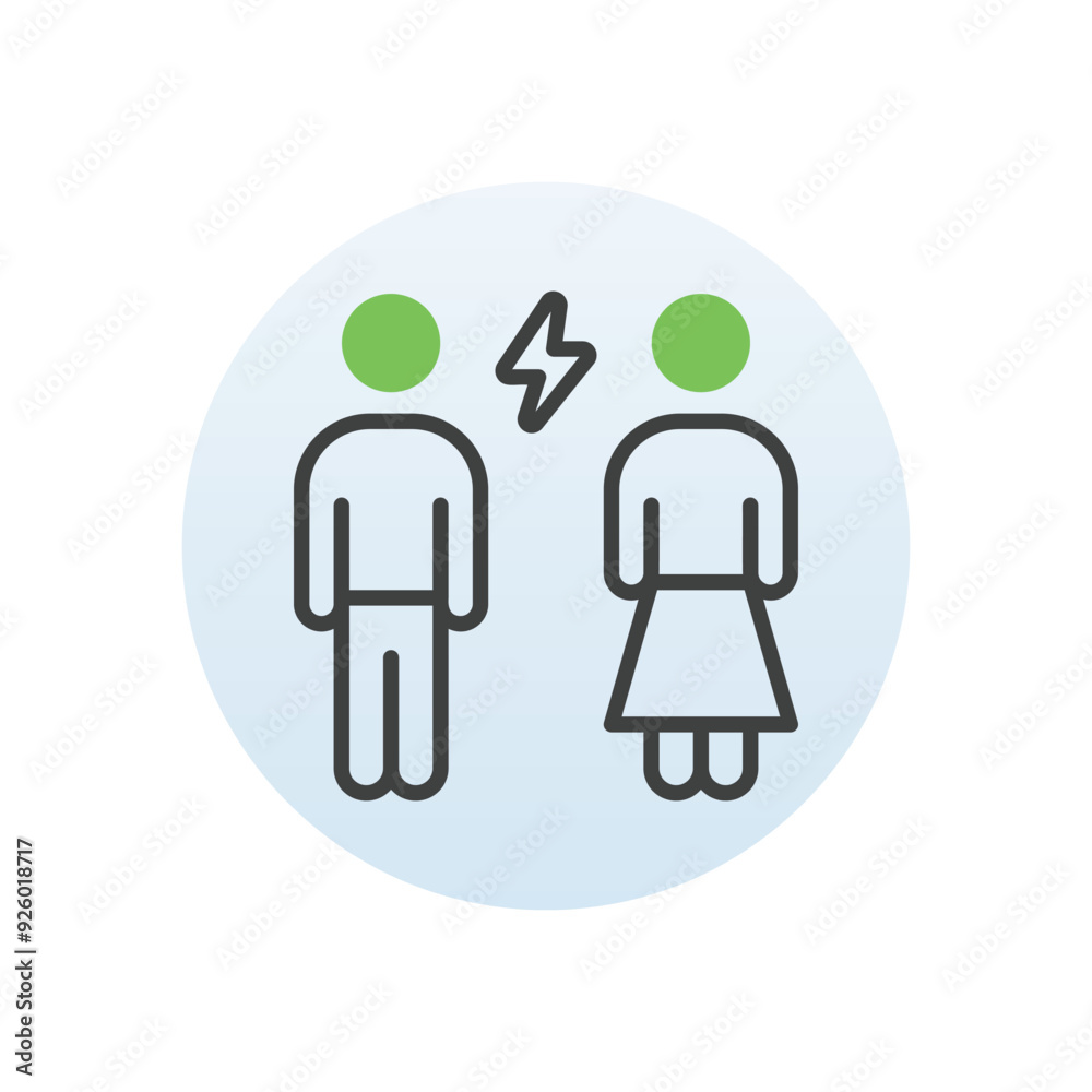 Fototapeta premium Family Issues vector icon