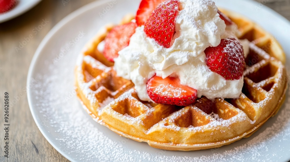 a closeup shot of a golden brown waffle a closeup shot of a golden brown waffle