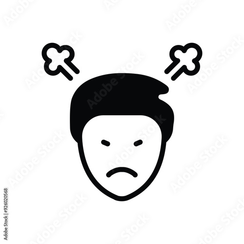 Impatience vector icon