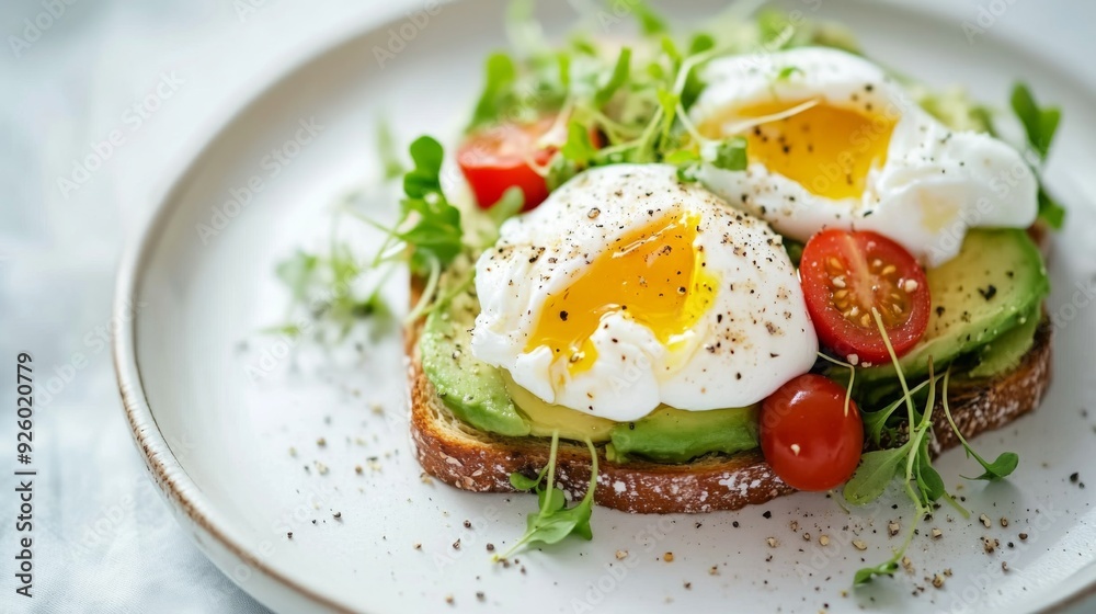 a closeup shot of a healthy avocado toast a closeup shot of a healthy avocado toast