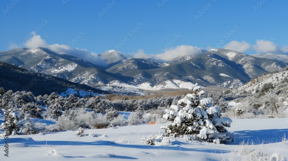 Snowy Mountain Landscape Snowy Mountain Landscape