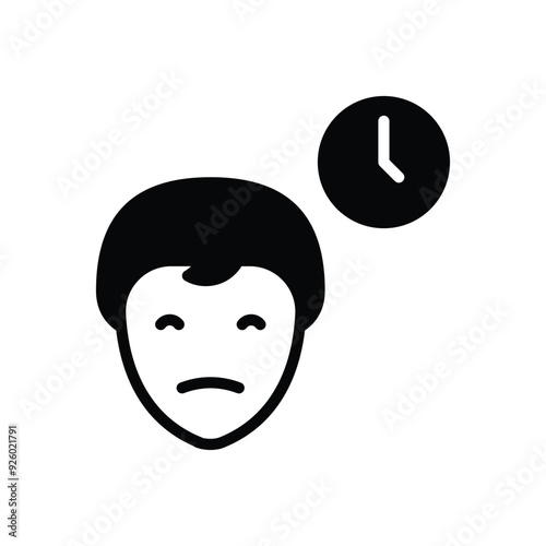 Procrastination vector icon