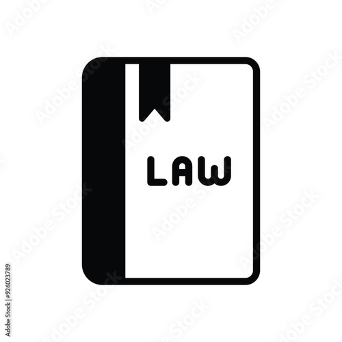 Law  Book vector icon