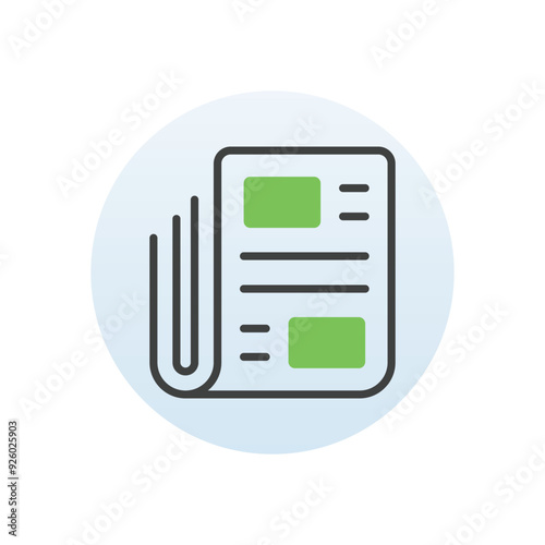 Newspaper vector icon
