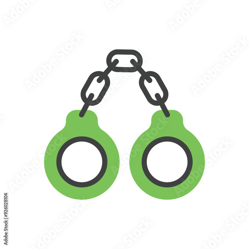 Handcuffs  vector icon