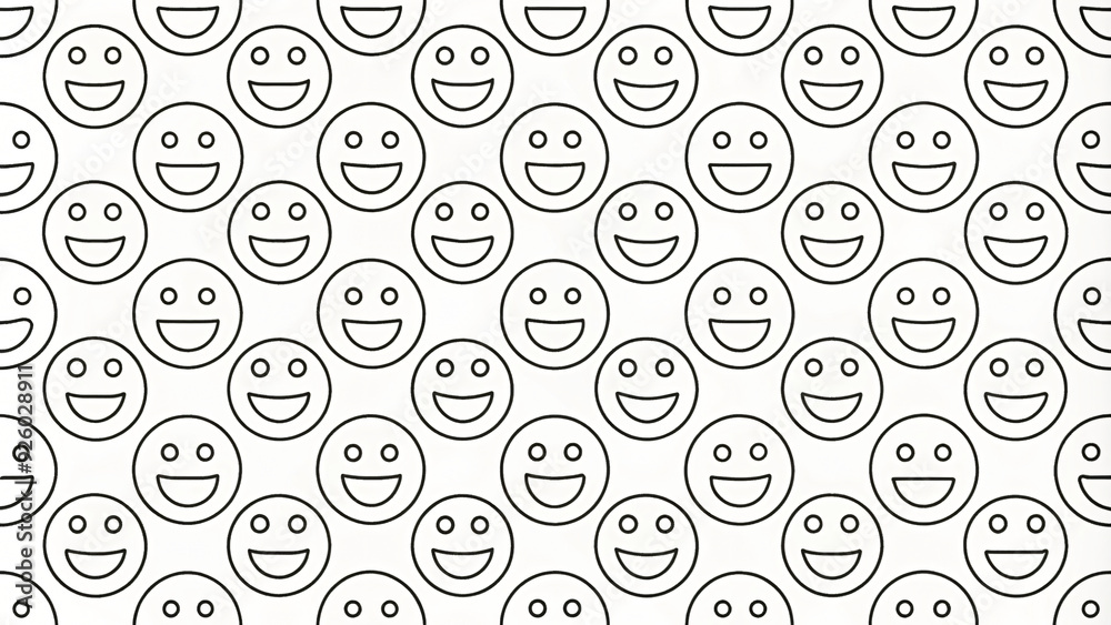 Repeating smile form endless nature-inspired backdrop Repeating smile form endless nature-inspired backdrop