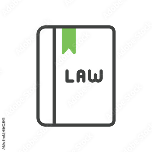 Law  Book vector icon