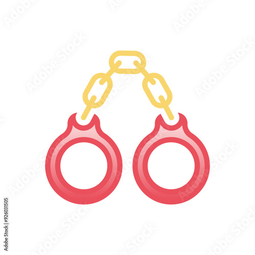 Handcuffs  vector icon