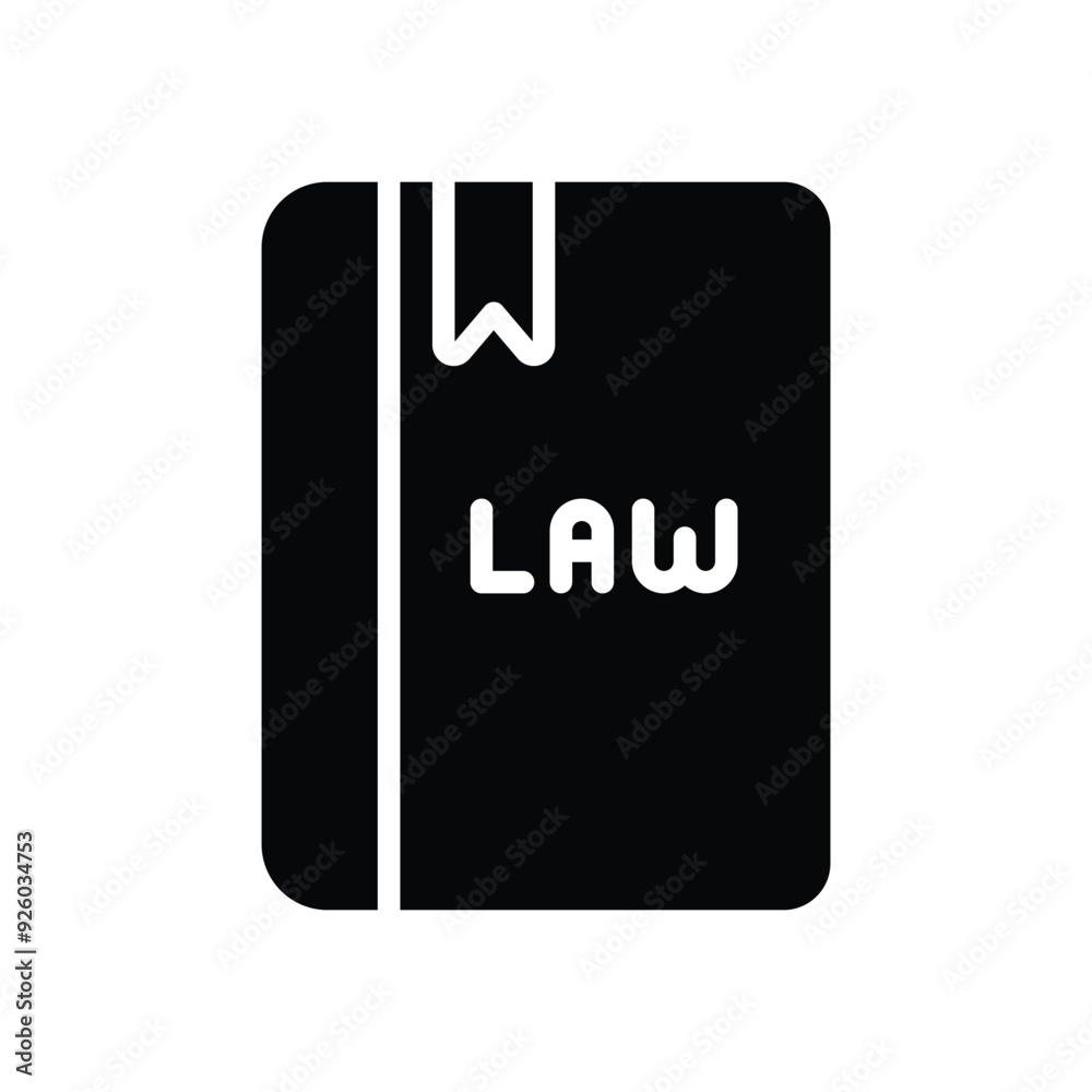 Law  Book vector icon
